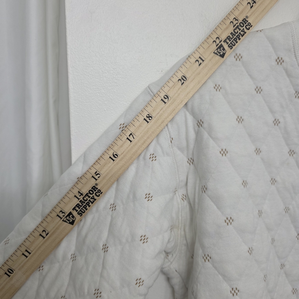 Madewell Ivory Diamond-Pattern Crew Neck Sweater - Picture 6 of 8
